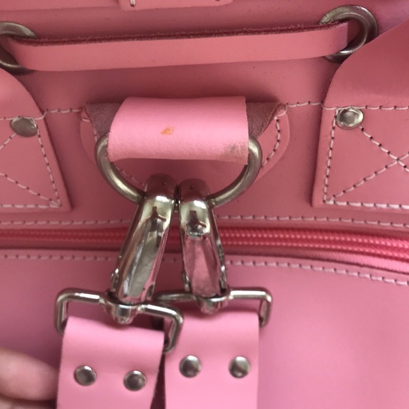 Grafea leather backpack, pink - Picture 10 of 11